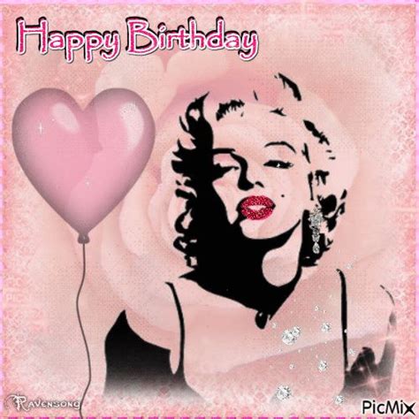 Marilyn Monroe Happy Birthday Gif Joyeux Anniversaire Joyeux