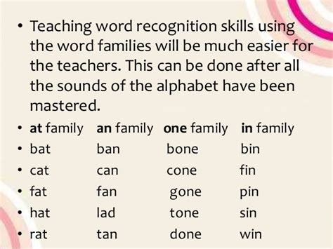 Word Recognition