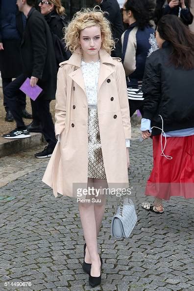 Julia Garner Arrives At The Miu Miu Show As Part Of The Paris Fashion