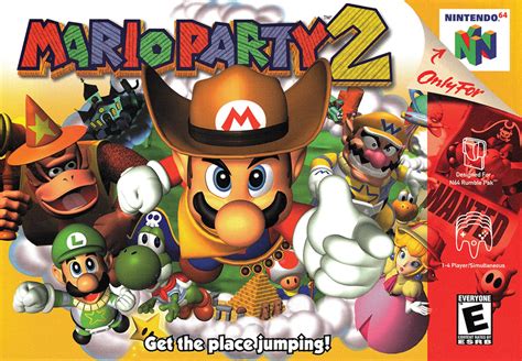 Mario Party 2 N64 Box Art Poster 18x12 Etsy