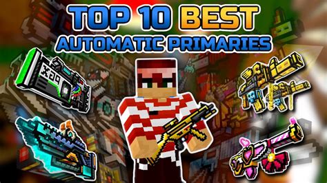 Top 10 Best Automatic Primary Weapons In Pixel Gun 3d Jan 2023 Youtube