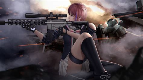 Aparência para rpgs que participo. 2048x1152 Asian Sniper Girl 4k 2048x1152 Resolution HD 4k Wallpapers, Images, Backgrounds ...