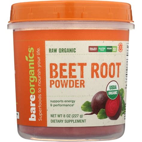 Bareorganics Beet Root Powder Raw Organic Oz G Walmart Com