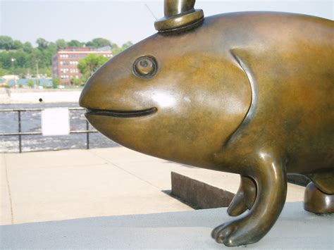 Otterness Walking Fish By Tom Otterness Fish Ladder And Flickr