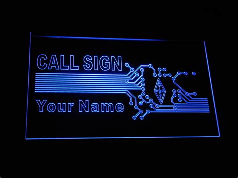 Call Sign Your Name Led Sign Call Sign Your Name Led Sign Call Sign