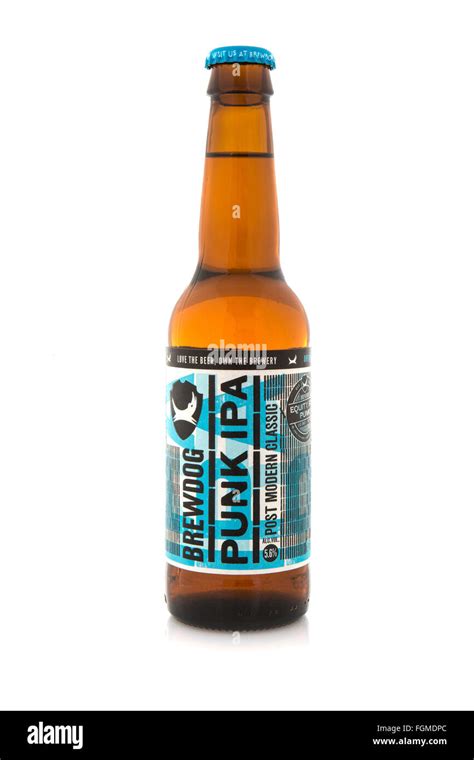 Brewdog Punk Ipa Bottle Beer On A White Background Stock Photo Alamy