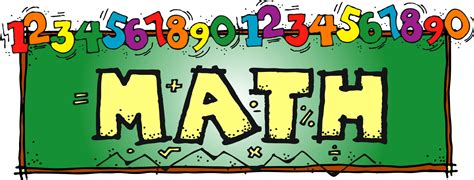 Math Clipart In School 67 Cliparts