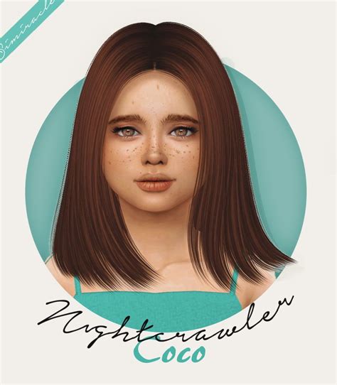 Simiracle Nightcrawler`s Coco Hair Retextured Sims 4 Hairs
