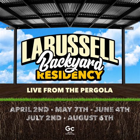 Larussell On Twitter 2023 Backyard Residency Tickets Are Available