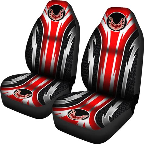 2 Front Pontiac Firebird Seat Covers Red With Free Shipping My Car My