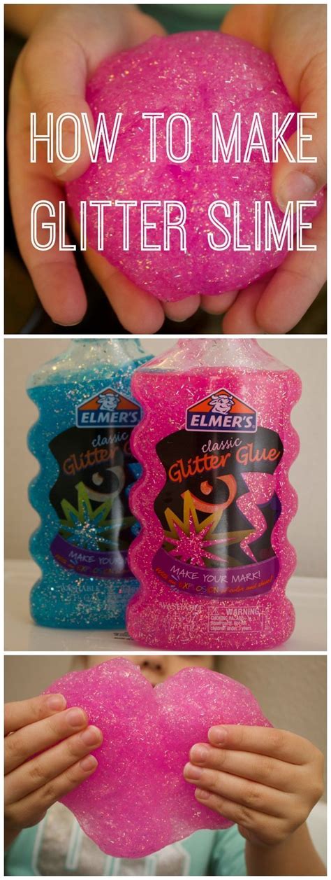 Glitter Slime Recipe With Only 3 Ingredients Mom Luck Glitter Crafts