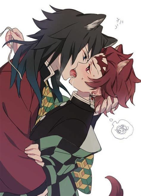 Tanjiro X Inosuke Kiss