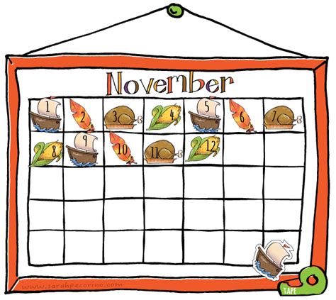November Calendar Clipart Customize And Print