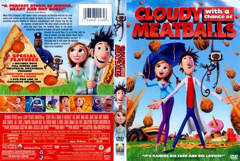 Cloudy With A Chance Of Meatballs 2009 Movie Dvd Scanned Covers