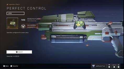 Halo Infinite Perfect Control Weapon Charm Youtube