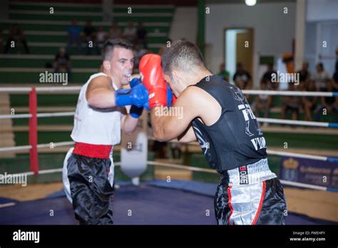 Boxing Match Stock Photo Alamy