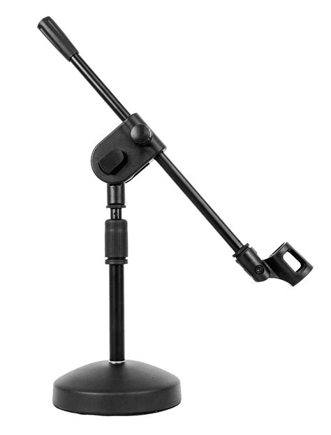 Rockville Rdms70 Desktop Mic Stand With Boomsteel Round Base