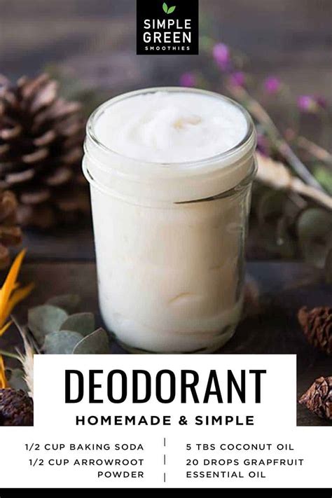 Homemade Deodorant That Works Simple Green Smoothies
