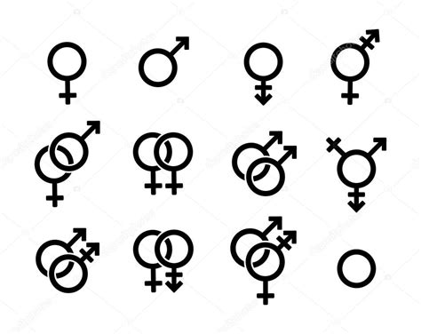 Conjunto De Símbolos De Género Vector Gráfico Vectorial © Soloviika Imagen 115070420