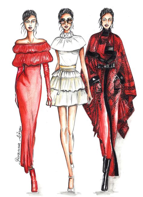 Laura Biagiotti Bozzetto Moda Fashion Illustration Illustration