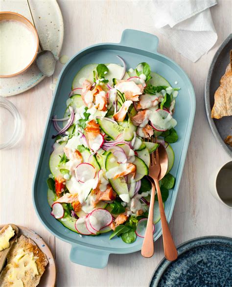 This smoked salmon avocado salad is light, looks impressive, and yet is one of the easiest lunches i ever made. Hot-smoked salmon salad | Smoked salmon recipe | SBS Food