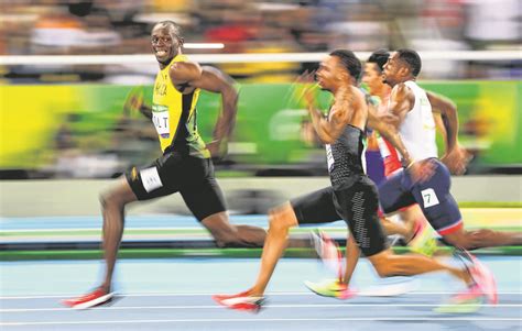 The shortest common outdoor running distance, it is one of the most popular and prestigious events in the sport of athletics. Olympics: Usain Bolt's 6 most charismatic moments, Sport News & Top Stories - The Straits Times