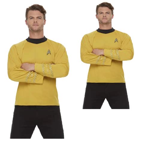 Star Trek Original Series Command Uniform Costume T Shirt All Sizes Men