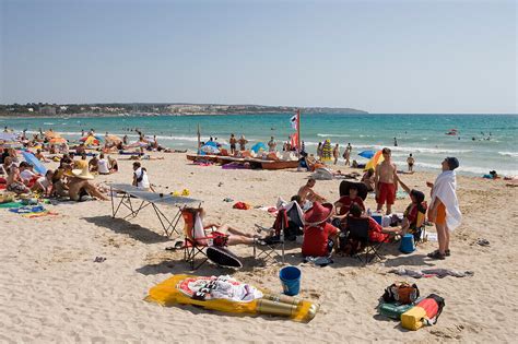 Beach Crowd El Arenal Playa De Palma  License Image 70186054 Lookphotos