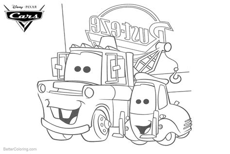 He is very sensitive and gets angry, even at things that aren't worth it. Cars Pixar Coloring Pages Rust Eze - Free Printable Coloring Pages
