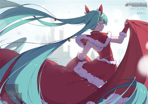 Christmas Hatsune Miku Vocaloid Watermark Zhayin San