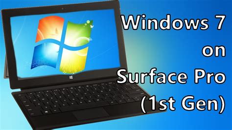 Windows 7 On Microsoft Surface Pro 1st Generation Youtube