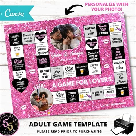 Adult Sex Game Drinking Game Wedding Game Date Night Game Etsy