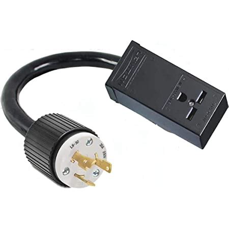 L P Pin Male Twist Lock Plug To R Prong Female Receptacle Nema Power Cord Adapter