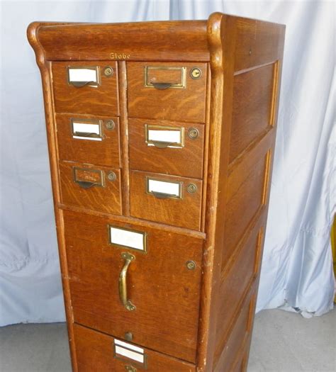 Office furniture consisting of a container for keeping papers in order. Bargain John's Antiques | Antique Oak File Filing Cabinet ...