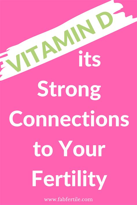 Boost Fertility And Improve Health With Vitamin D