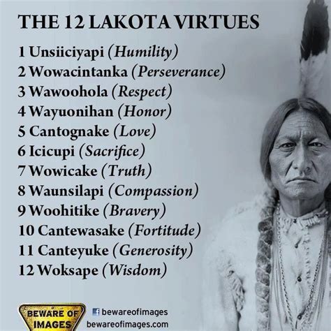 The 12 Lakota Virtues American Indian Quotes Native American Quotes