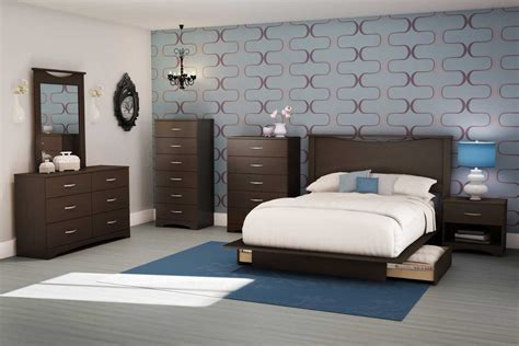 Choose between an ivory or dark brown to complement the dark walnut finish. Inspiring Master Bedroom Sets Today | atzine.com