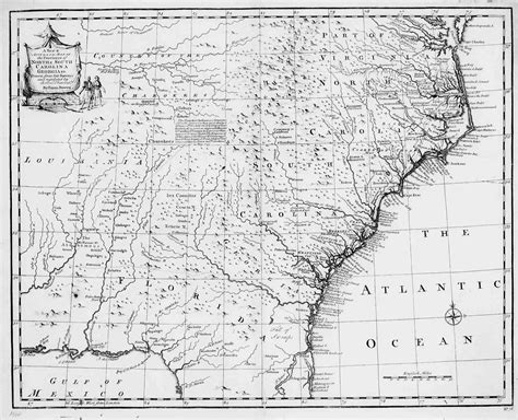 1747 Map Of The Carolinas And Georgia English