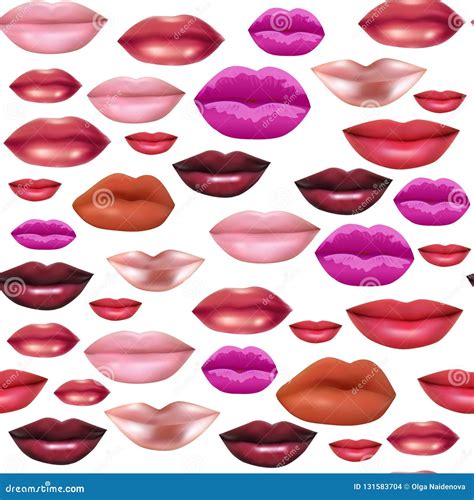 seamless background of laughing female lips stock vector illustration of background design