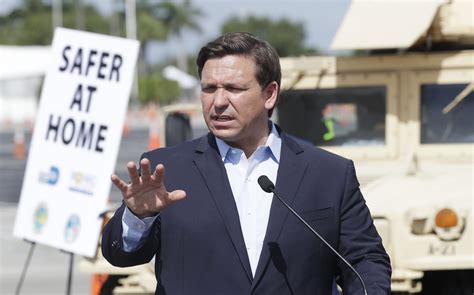 Gov Ron Desantis Issues Statewide Safer At Home Order For Florida