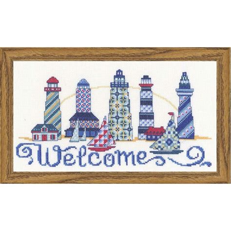 Welcome Words Strand General Crafts Counted Cross Stitch Kits