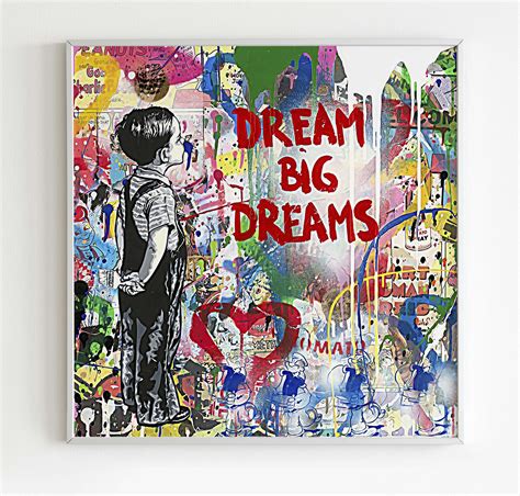 Banksy Dream Big Dreams Digital Poster Print Etsy