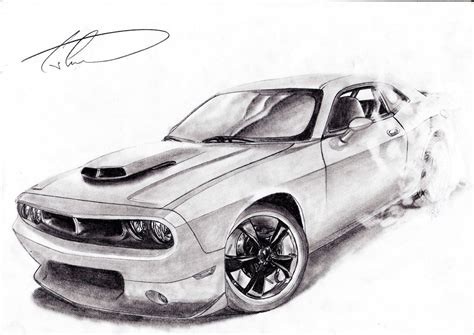 Vintage dodge challenger srt hellcat patent poster prints, set of 1 (11x14) unframed photo, wall art decor gifts under 15 for home, office, man cave, college student, mopar american cars & coffee fan 4.7 out of 5 stars 22 Dodge Challenger burnout by CiocolataC on deviantART ...