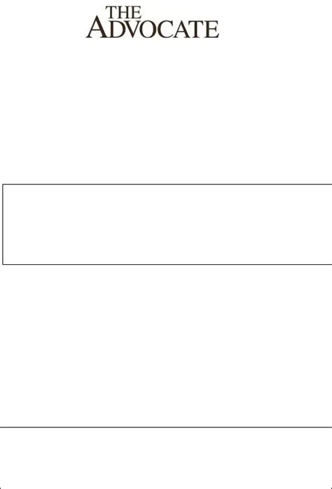 Advocate Classifieds Form Fill Out Printable Pdf Forms Online