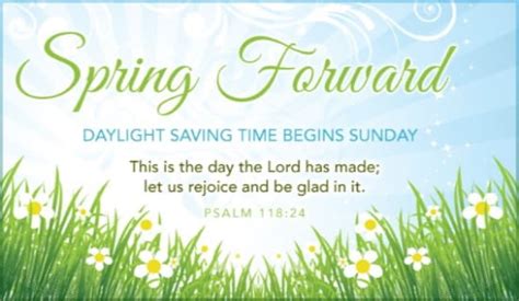 Spring Forward Ecard Free Daylight Saving Begins Cards Online
