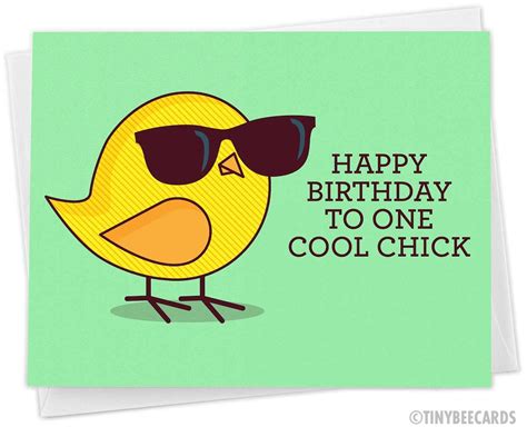 Funny Birthday Card For Her Happy Birthday To One Cool Etsy Sweden