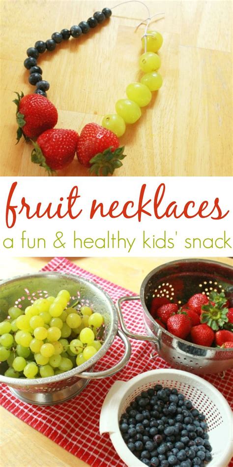 Fruit Necklaces Fun Snacks For Kids Cute Food Good Food Yummy Food