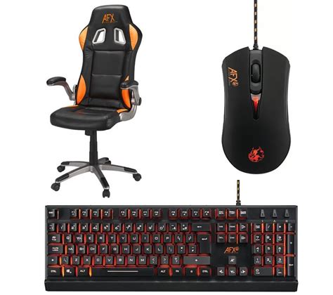 65 results for keyboard chair. Buy AFX Gaming Chair, Mouse & Keyboard Gaming Bundle ...