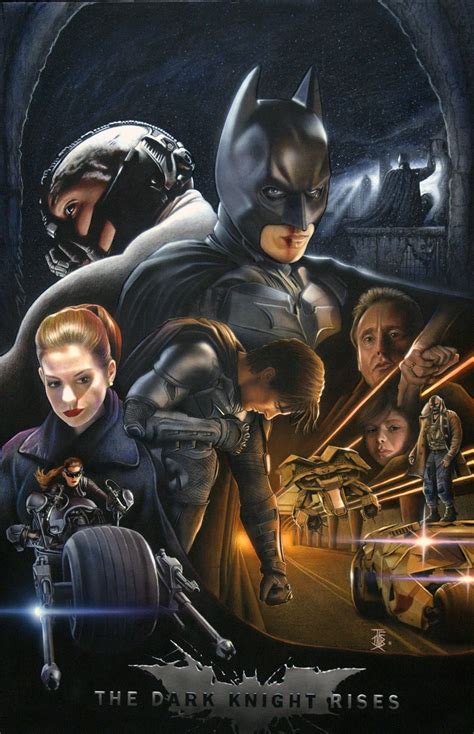 Batman Continues Archivo Tdkr Poster Minimalista Y Estilo Drew Struzan