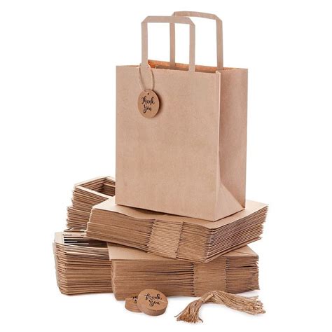 Brown Paper Bags With Handles Retail Iucn Water